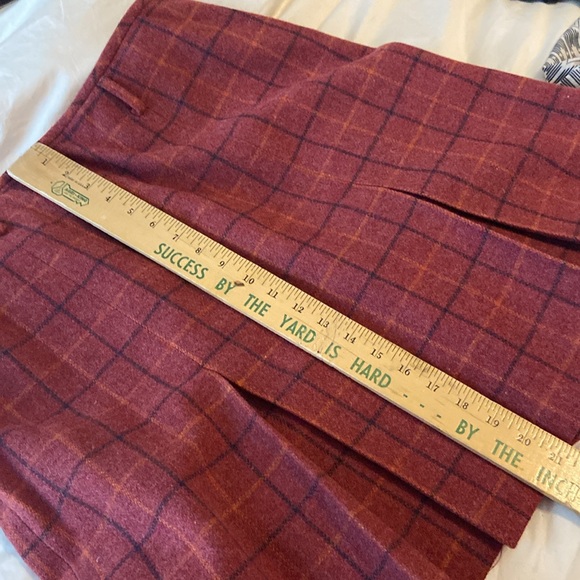 Ellen Tracy nwt wool plaid skirt - Picture 6 of 7